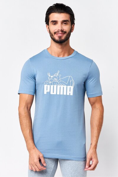 Puma Men Sportswear Fit Short Sleeve Outdoor T-Shirt, Slate Blue