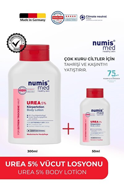 Numis Med UREA %5 Vücut Losyonu 300 ml - Çok Kuru ve Hassas Ciltler İçin Yoğu...