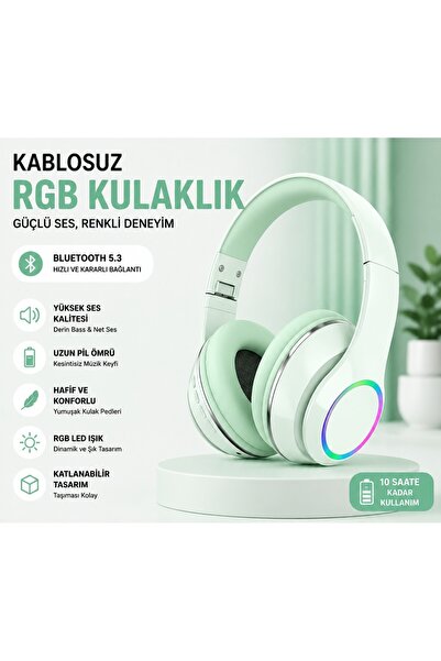 Tastech P101 BLUETOOTH KULAKLIK 5.3 WİRELESS HEADPHONE ŞARJLI KULAKÜSTÜ KULAK...