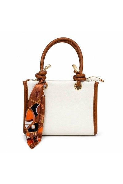 ARZU SEMA Liora Contrast Detailed Handbag