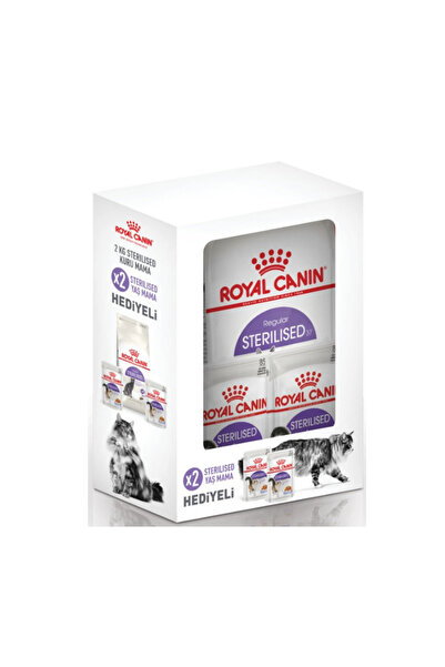 Royal Canin Sterilised Kısırlaştırılmış Yetişkin Kedi Maması 2Kg + 2 Adet Yaş...
