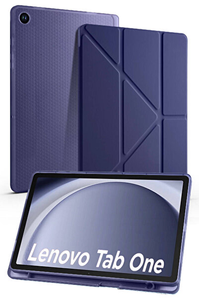 Lenova Tab One 8.7 Inch TB-305FU Compatible Tri-Folding Pen Split Sleep Mode Smart Case