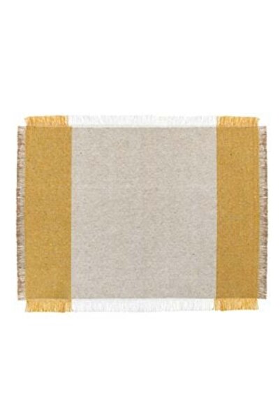 SHOPIENS Suport pentru farfurii din bumbac bej-portocaliu 42 x 30 cm