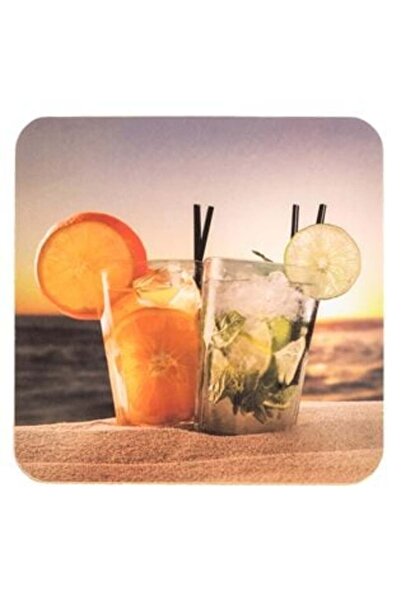 SHOPIENS Suport de pahar pentru cocktail de vară 10 x 10 cm