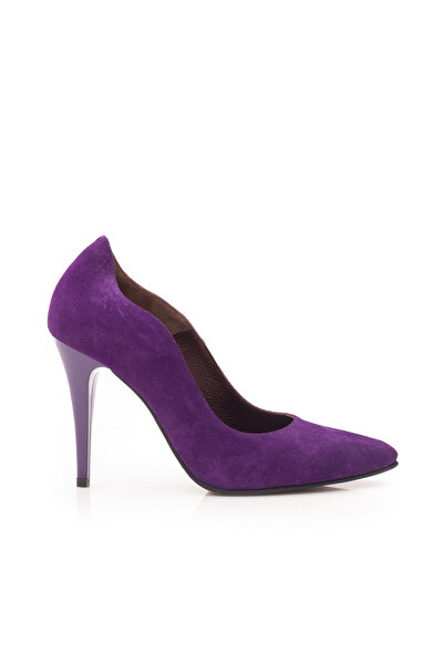 UrbanShoes Women's stiletto shoes made of genuine Leather - 28175 Purple velvet
