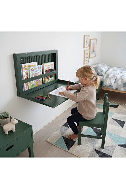 UYART HOME Minimal Tasarımlı Katlanır Çocuk Aktivite Masası ve Duvar Çalışma ...