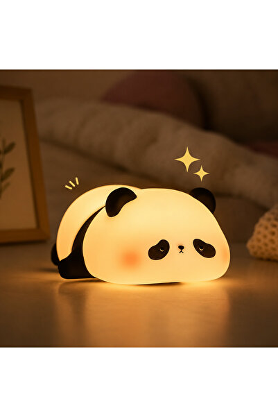 Tasarım PANDA TASARIMLI RENK DEĞİŞTİREBİLEN DOKUNMATİK GECE LAMBASI