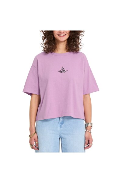 Volcom BLISS W T-SHIRT ΣΕ ΧΡΩΜΑ ΣΕΒΕΝΙΣΤΗ ΛΕΒΑΝΤΑ Σ