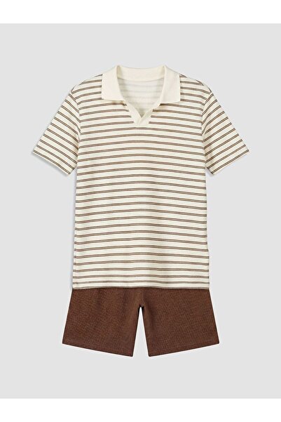 LC Waikiki Lcw Kids Striped Boys' Shorts Set