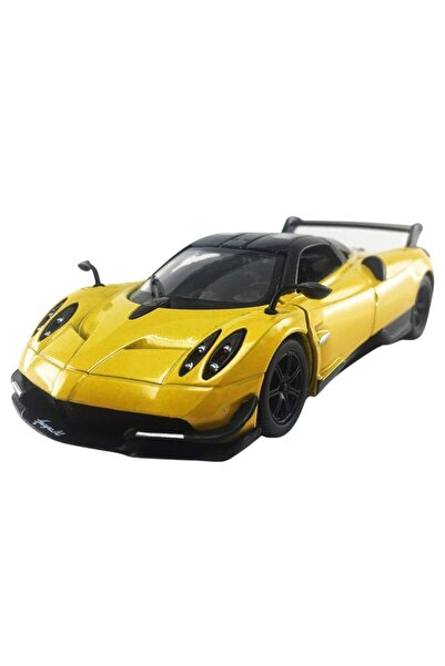 Noname Macheta auto metalica Kinsmart Pagani Huayra BC2016 Galben, Scara ...