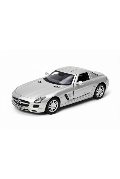 Noname Macheta auto metalica Kinsmart Mercedes&minus;Benz SLS AMG Argintiu...