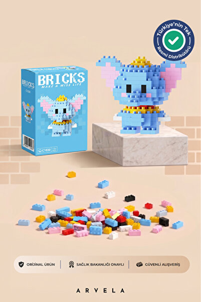 Bricks make a wise life Dumbo Karakteri - Eğitici Oyuncak Yapboz - Orijinal