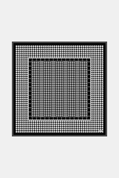 Vakko KAZAYAĞI DESENLİ TWILL İPEK EŞARP