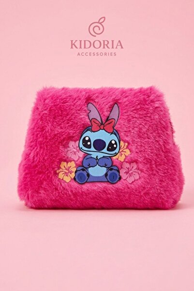 Kidoria Stitch Peluş Cüzdan Kawaii Tasarım Bozuk Para Cüzdanı