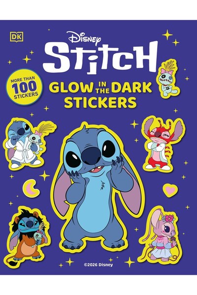 DK Disney Stitch Carte de autocolante supremă fosforescentă