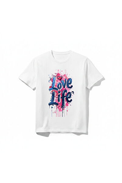 URBANTRENDSTORE Love Life Slatka unisex dečija majica za devojčice, okrugli i...
