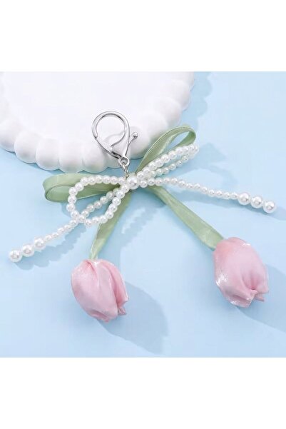 merdümek Tulip Ribbons anahtarlık - çanta charmı - oto anahtarlık