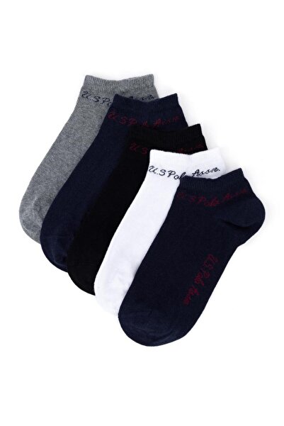 U.S. Polo Assn. Γυναικείες κάλτσες σε μπλε ναυτικό χρώμα, σετ 5 τεμαχίων