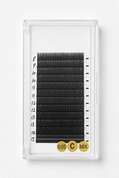 Glamura Lashes Extensii Gene Fir cu Fir Premium, Curbură C, Grosime 0.05 mm, ...