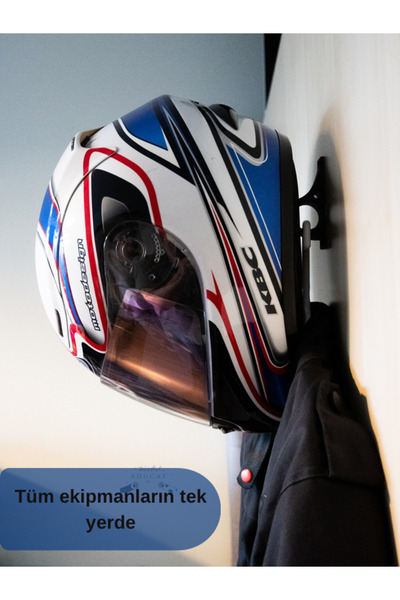 ADUCAT STUDIO Motor Kask Askısı | Kask, Ceket ve Anahtar Organizer