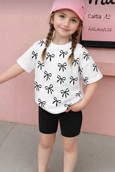 Kids kız çocuk alt üst yazlık şortlu Takımı (1 BÜYÜK BEDEN ALINIZ) RR
