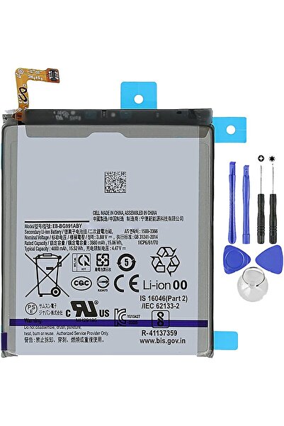 indirimplus Samsung Galaxy S21 5G Uyumlu EBBG991ABY-Batarya Pil+Montaj Seti