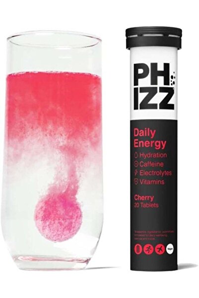 Fizz Daily Energy Cherry Flavor Boost Energy and Focus 20 Effervescent Tablets