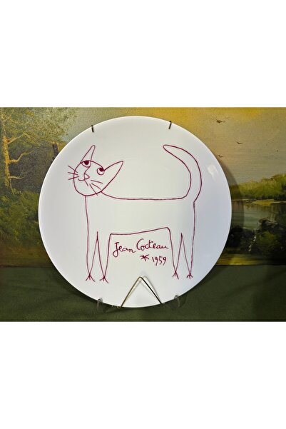 tayfuntufan antika koleksiyon 1960S Limoges Jean Cocteau Limited Edition Porc...