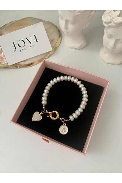 JOVİ ATELİER 18cm - Sertifikalı Doğal Rondela İnci Kadın Bileklik | Gemici Ki...