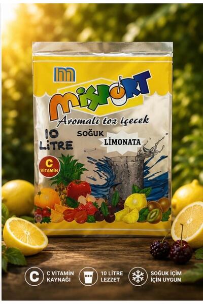 Misport Soğuk Toz Limonata 5 Paket 300 Gram X 10 Litre Limon Aromalı İçecek T...
