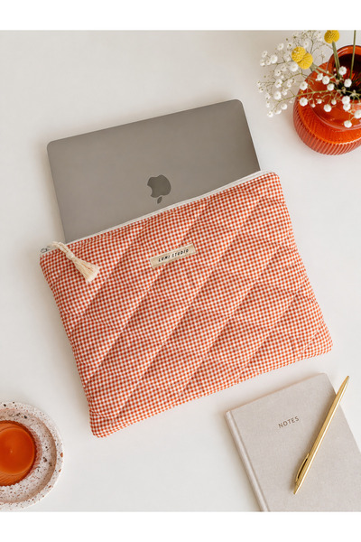 lumi Studio Turuncu PötikareLaptop-Macbook-Tablet Kılıfı-Çantası 11-13-14-15 İnç