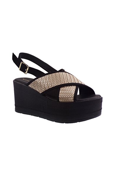 KATIA Shoes Γυναικείες Πλατφόρμες Πέδιλα 137 Πλατίνα