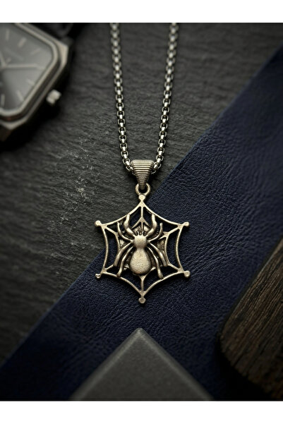 Velcari Spider Minimalist Style Stainless Steel Men's Necklace