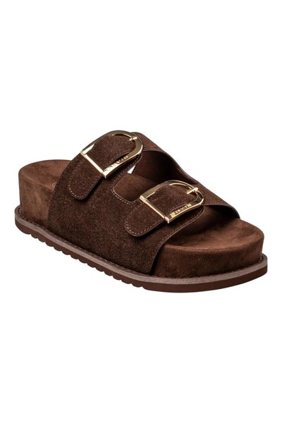 Envie Shoes Γυναικεία Πέδιλα FLATFORM SANDALS E96-23250-28 Καφέ