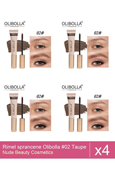 Makeup Set 4x Rimel sprancene Olibolla #02 Taupe