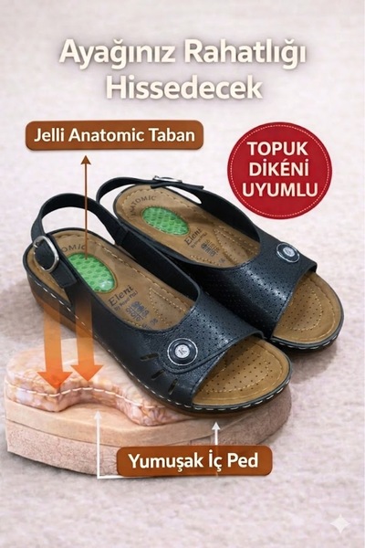 Behtah Kundura Fully Orthopedic Gel Soft Anatomic Non-Slip Sole Outdoor Sanda...