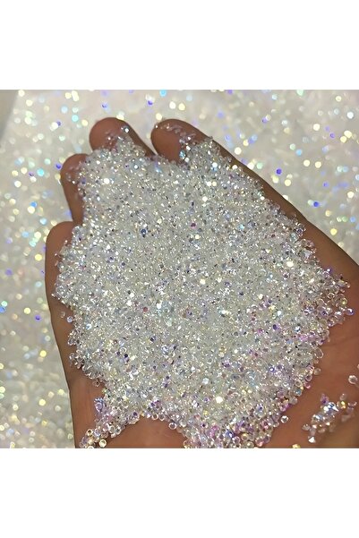 Choice white 1000pcs Sparkling Clear & Multicolor AB Glass - Micro Beads for ...