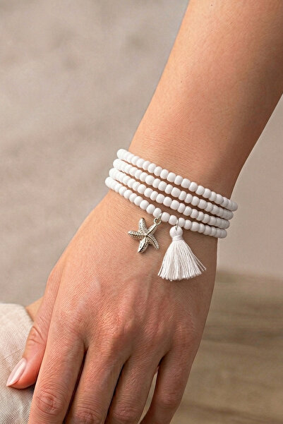 PETEK AKSESUAR Multiple Bead Tassel Sea Star Bracelet
