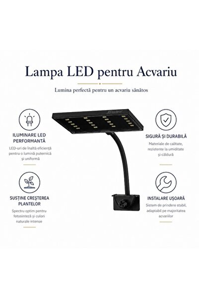 OEM Lampă LED pentru acvariu, iluminare profesională, montare reglabilă