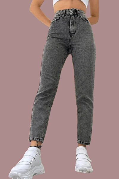 Ramrod Ženske dimljene rastezljive boyfriend farmerke visokog struka