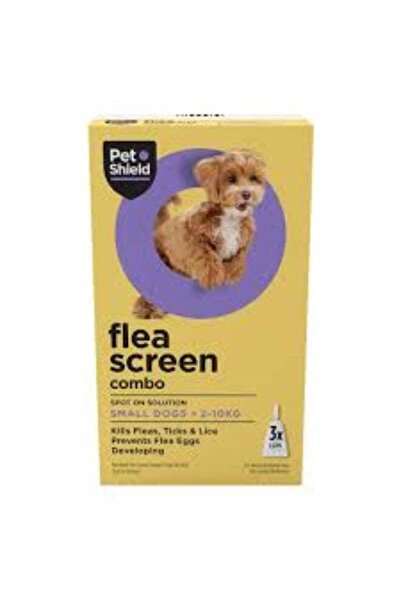 Pet Shield كومبو فلي سكرين سبوت-أون للكلاب الصغيرة من 2 إلى 10 كجم، حماية شهر...