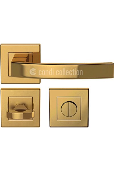 Condi Collection مقبض باب من الفولاذ المقاوم للصدأ 1601K PVD ذهبي اللون
