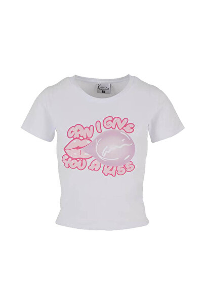 KARL KANI Femei& # Tricou cu mânecă scurtă: Tricou Signature Bubblegum M