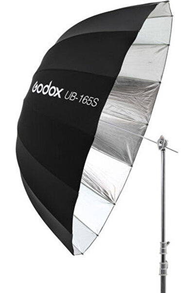 Godox UB165S - Παραβολική ομπρέλα Ανάκλασης Ασημί/Μαύρο 165 cm