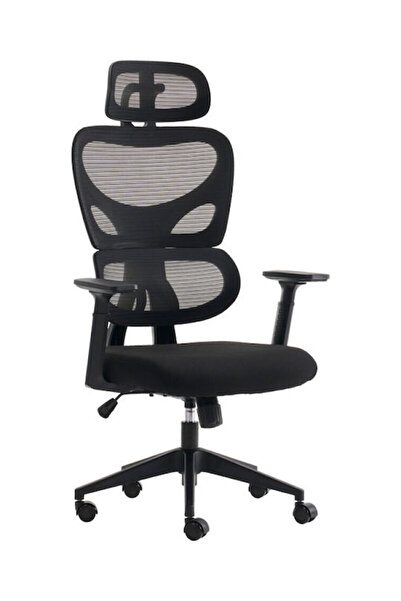 Other Καρέκλα γραφείου διευθυντή Cadrey pakoworld mesh μαύρο 67x64x120-128εκ
