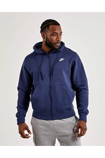 Nike Sportswear Club Fleece Erkek Lacivert Günlük Sweatshirt