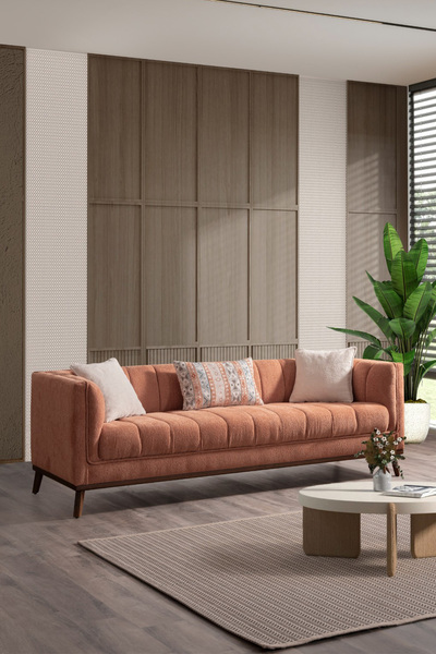 İYENA HOME LİVİNG Floransa 3'lü Koltuk Kiremit
