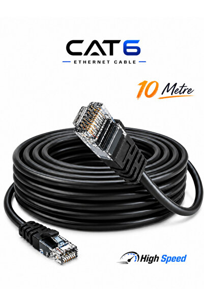 Vwin 10 Metre Cat6 İnternet Ethernet Kablosu Cat 6 Utp Patch Lan Kablo High S...