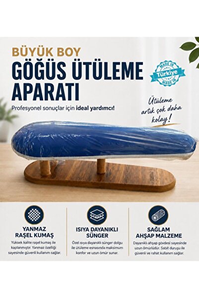 DUSEW Büyük Boy Göğüs Ütüleme Aparatı Ahşap