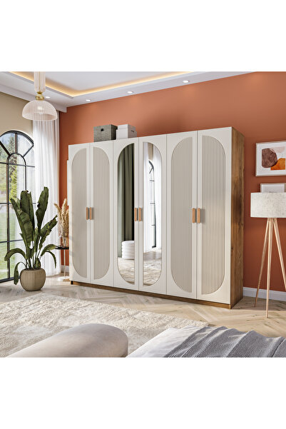 Velmo‏‎ Barrel 6 Kapaklı Gardırop (Aytaşı)